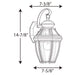 Myhouse Lighting Progress Lighting - P6610-31 - One Light Wall Lantern - New Haven - Black