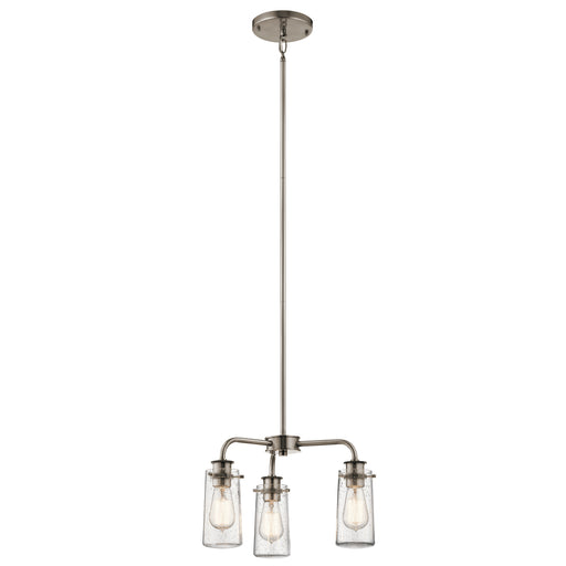 Myhouse Lighting Kichler - 43057CLP - Three Light Chandelier/Semi Flush Mount - Braelyn - Classic Pewter