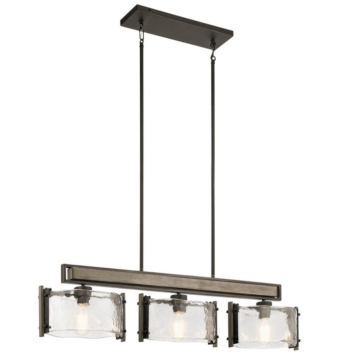 Myhouse Lighting Kichler - 43896OZ - Three Light Linear Chandelier - Aberdeen - Olde Bronze