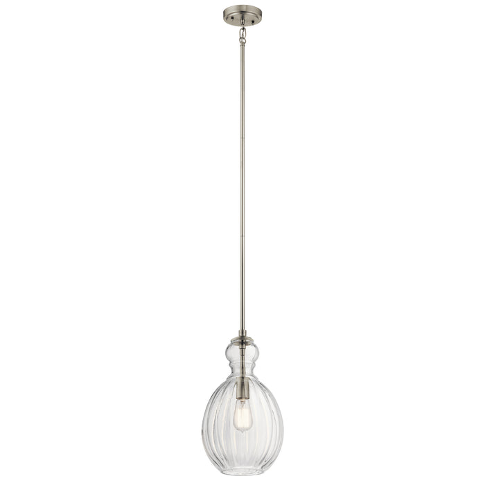 Myhouse Lighting Kichler - 43953NI - One Light Pendant - Riviera - Brushed Nickel