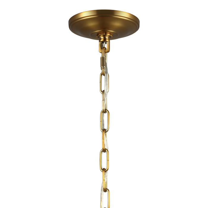 Myhouse Lighting Visual Comfort Studio - F3155/3BBS - Three Light Pendant - Lawler - Burnished Brass