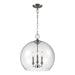 Myhouse Lighting Visual Comfort Studio - F3155/3SN - Three Light Pendant - Lawler - Satin Nickel