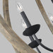Myhouse Lighting Visual Comfort Studio - F3186/6WOW/AF - Six Light Pendant - Allier - Weathered Oak Wood / Antique Forged Iron