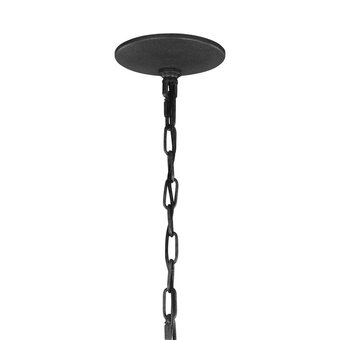 Myhouse Lighting Visual Comfort Studio - F3187/4DWZ/DWG - Four Light Chandelier - Nori - Dark Weathered Zinc / Driftwood Grey