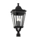 Myhouse Lighting Generation Lighting - OL5428BK - Three Light Outdoor Post Lantern - Cotswold Lane - Black