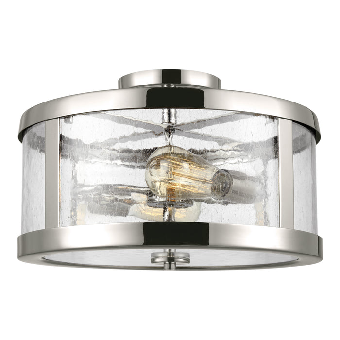 Myhouse Lighting Visual Comfort Studio - SF341PN - Two Light Semi-Flush Mount - Harrow - Polished Nickel