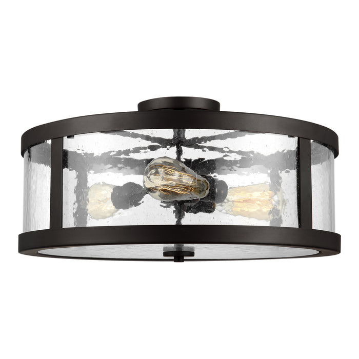 Myhouse Lighting Visual Comfort Studio - SF342ORB - Three Light Semi-Flush Mount - Harrow - Oil Rubbed Bronze