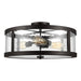 Myhouse Lighting Visual Comfort Studio - SF342ORB - Three Light Semi-Flush Mount - Harrow - Oil Rubbed Bronze