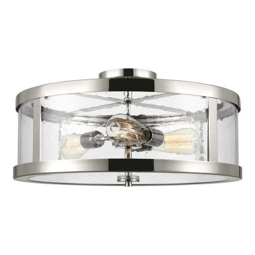 Myhouse Lighting Visual Comfort Studio - SF342PN - Three Light Semi-Flush Mount - Harrow - Polished Nickel