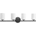 Myhouse Lighting Progress Lighting - P2160-31 - Four Light Bath Bracket - Replay - Black