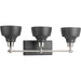 Myhouse Lighting Progress Lighting - P300041-009 - Three Light Bath - Bramlett - Brushed Nickel