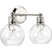 Myhouse Lighting Progress Lighting - P300050-104 - Two Light Bath - Hansford - Polished Nickel