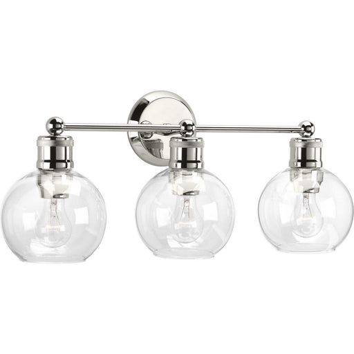 Myhouse Lighting Progress Lighting - P300051-104 - Three Light Bath - Hansford - Polished Nickel