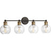 Myhouse Lighting Progress Lighting - P300052-020 - Four Light Bath - Hansford - Antique Bronze
