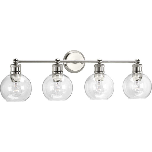 Myhouse Lighting Progress Lighting - P300052-104 - Four Light Bath - Hansford - Polished Nickel