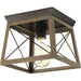 Myhouse Lighting Progress Lighting - P350022-020 - One Light Flush Mount - Briarwood - Antique Bronze