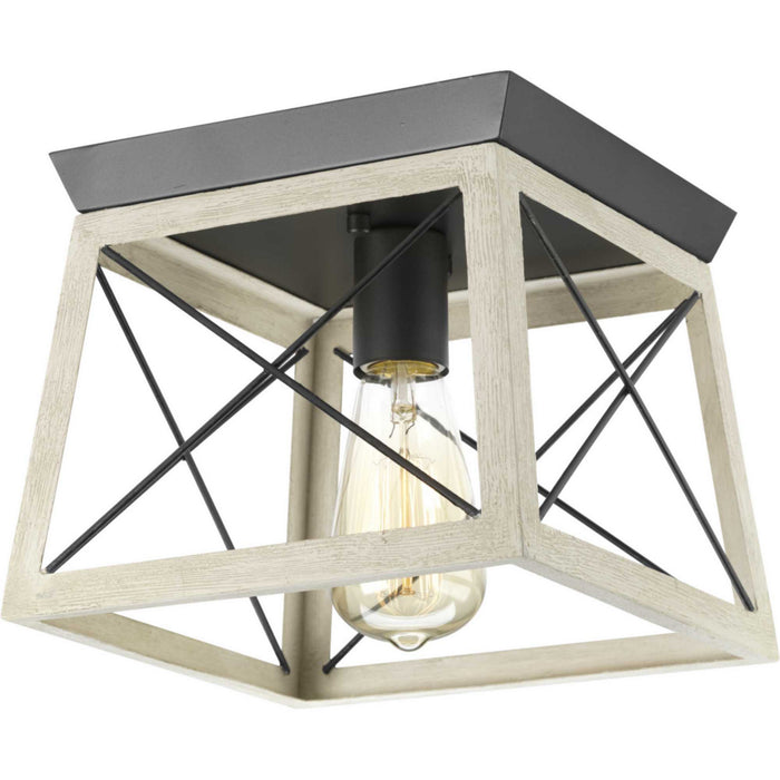 Myhouse Lighting Progress Lighting - P350022-143 - One Light Flush Mount - Briarwood - Graphite