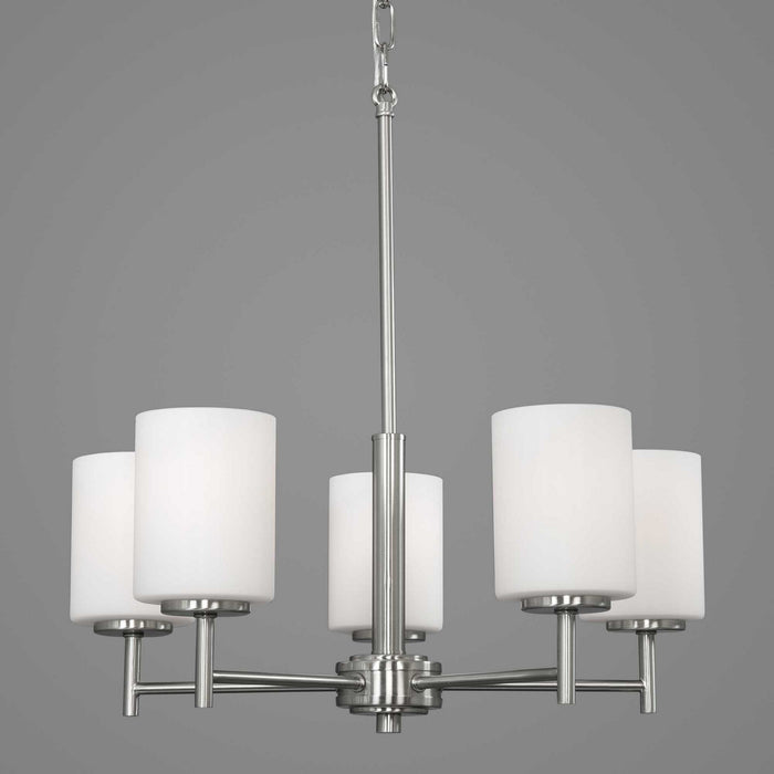 Myhouse Lighting Progress Lighting - P4319-09 - Five Light Chandelier - Replay - Brushed Nickel