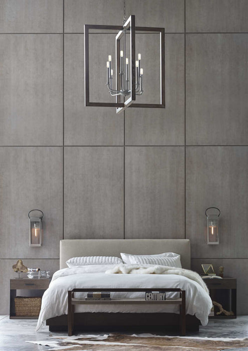 Myhouse Lighting Progress Lighting - P4763-141 - Eight Light Chandelier - Turnbury - Galvanized Finish