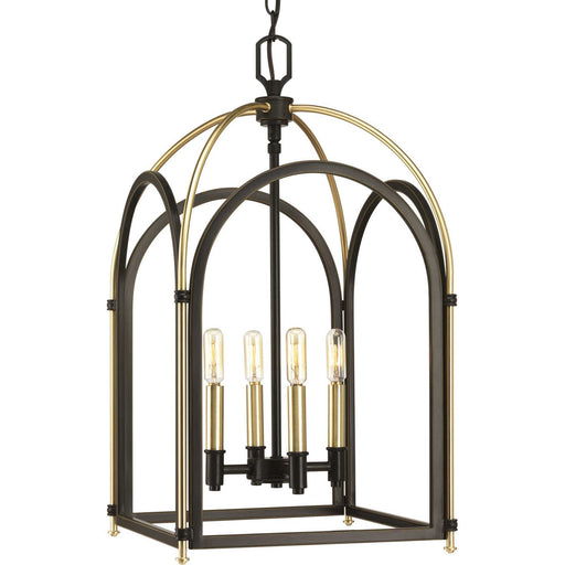 Myhouse Lighting Progress Lighting - P500039-020 - Four Light Foyer Pendant - Westfall - Antique Bronze