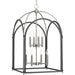 Myhouse Lighting Progress Lighting - P500040-143 - Eight Light Foyer Pendant - Westfall - Graphite