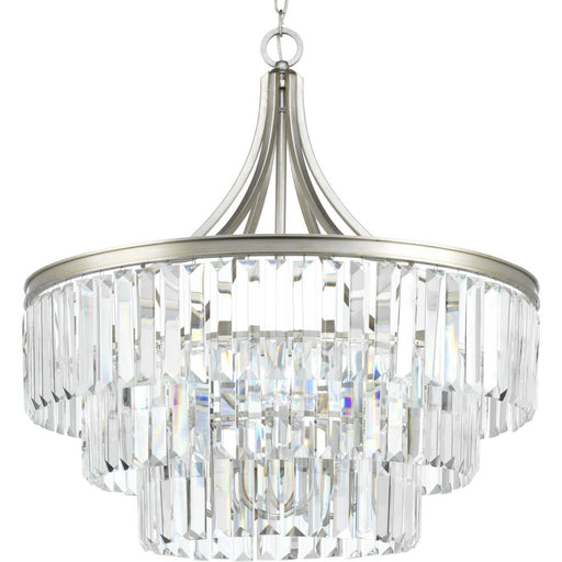 Myhouse Lighting Progress Lighting - P5346-134 - Six Light Pendant - Glimmer - Silver Ridge