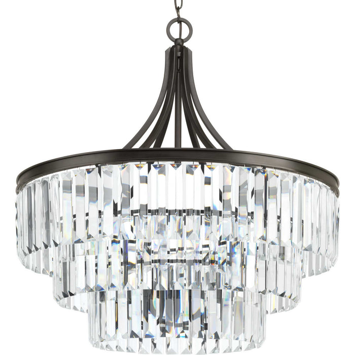 Myhouse Lighting Progress Lighting - P5346-20 - Six Light Pendant - Glimmer - Antique Bronze