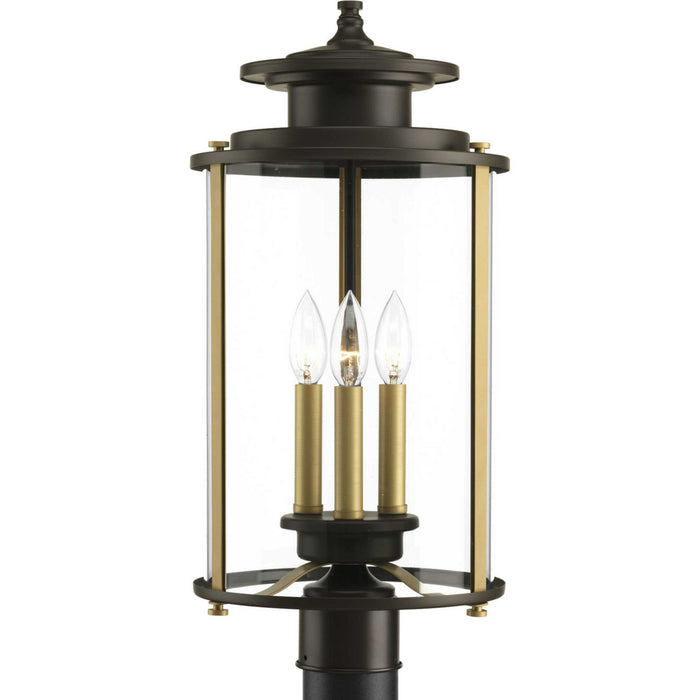 Myhouse Lighting Progress Lighting - P540012-020 - Three Light Post Lantern - Squire - Antique Bronze