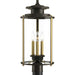 Myhouse Lighting Progress Lighting - P540012-020 - Three Light Post Lantern - Squire - Antique Bronze