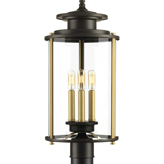 Myhouse Lighting Progress Lighting - P540012-020 - Three Light Post Lantern - Squire - Antique Bronze