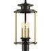 Myhouse Lighting Progress Lighting - P540012-020 - Three Light Post Lantern - Squire - Antique Bronze