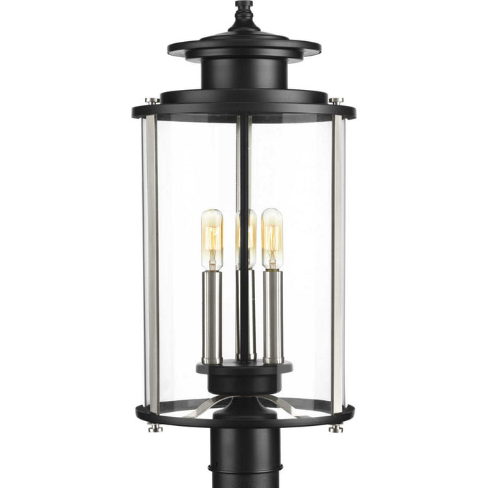Myhouse Lighting Progress Lighting - P540012-031 - Three Light Post Lantern - Squire - Black