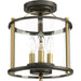 Myhouse Lighting Progress Lighting - P550011-020 - Three Light Semi-Flush convertible - Squire - Antique Bronze