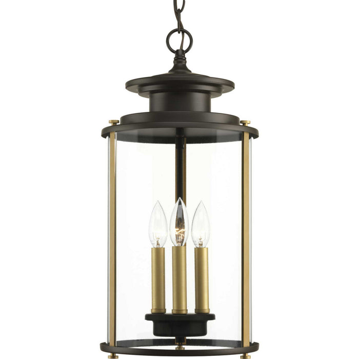 Myhouse Lighting Progress Lighting - P550012-020 - Three Light Hanging Lantern - Squire - Antique Bronze