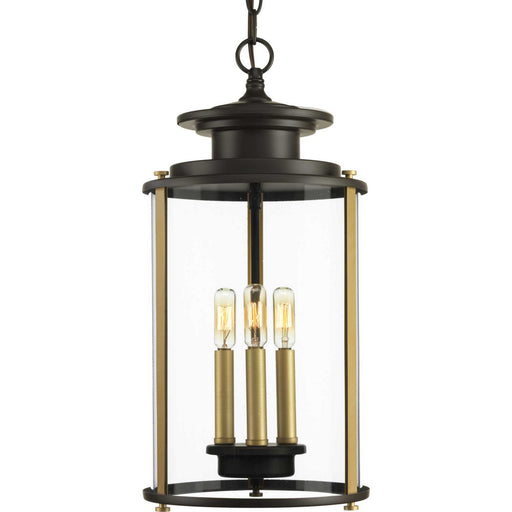 Myhouse Lighting Progress Lighting - P550012-020 - Three Light Hanging Lantern - Squire - Antique Bronze