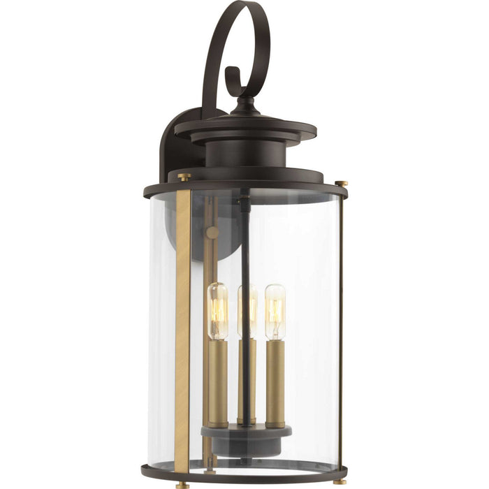 Myhouse Lighting Progress Lighting - P560038-020 - Three Light Large Wall Lantern - Squire - Antique Bronze