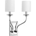 Myhouse Lighting Progress Lighting - P710019-015 - Two Light Wall Sconce - Bonita - Polished Chrome