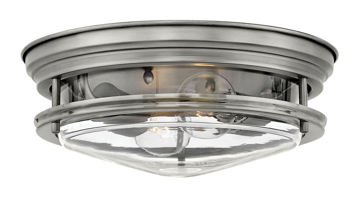 Myhouse Lighting Hinkley - 3302AN-CL - LED Flush Mount - Hadley - Antique Nickel