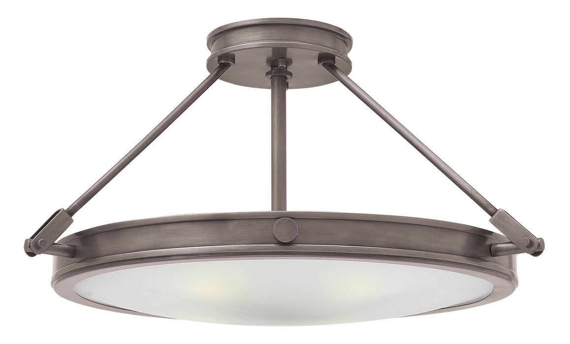 Myhouse Lighting Hinkley - 3382AN-LED - LED Semi-Flush Mount - Collier - Antique Nickel