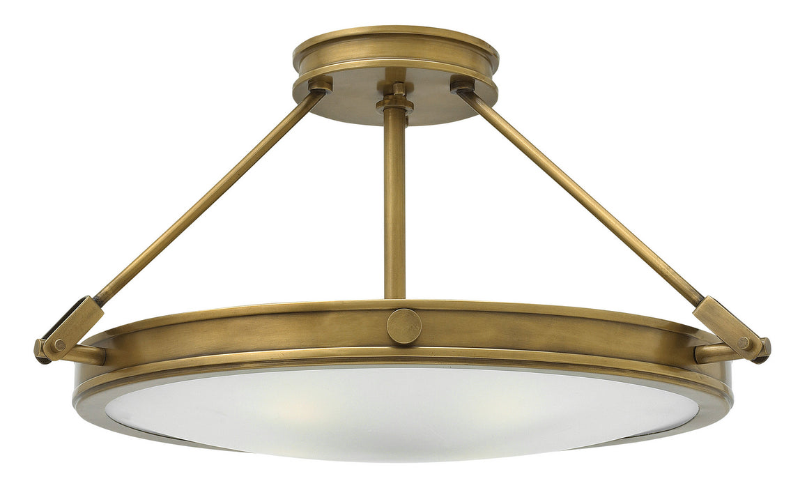 Myhouse Lighting Hinkley - 3382HB-LED - LED Semi-Flush Mount - Collier - Heritage Brass