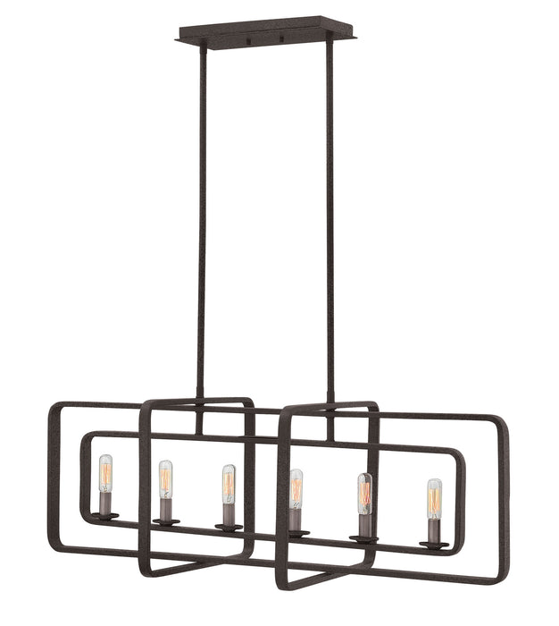 Myhouse Lighting Hinkley - 4815DZ - LED Linear Chandelier - Quentin - Aged Zinc