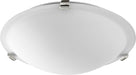 Myhouse Lighting Quorum - 3000-12162 - Two Light Ceiling Mount - 3000 Ceiling Mounts - Polished Nickel w/ Satin Opal