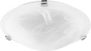 Myhouse Lighting Quorum - 3000-12-62 - Two Light Ceiling Mount - 3000 Ceiling Mounts - Polished Nickel w/ Faux Alabaster