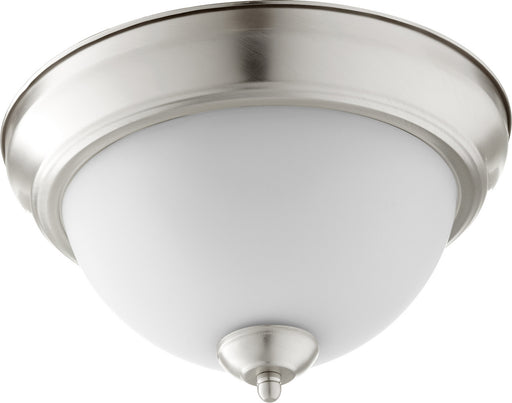 Myhouse Lighting Quorum - 3063-11-65 - Two Light Ceiling Mount - 3063 Ceiling Mounts - Satin Nickel w/ Satin Opal