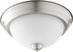 Myhouse Lighting Quorum - 3063-13-65 - Two Light Ceiling Mount - 3063 Ceiling Mounts - Satin Nickel w/ Satin Opal