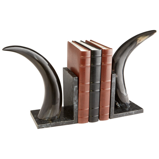 Myhouse Lighting Cyan - 08013 - Bookends - Bone And Black