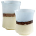 Myhouse Lighting Cyan - 08811 - Vase - Brown And Ivory