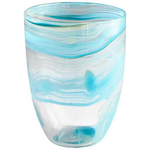 Myhouse Lighting Cyan - 09451 - Vase - Sky Blue And White