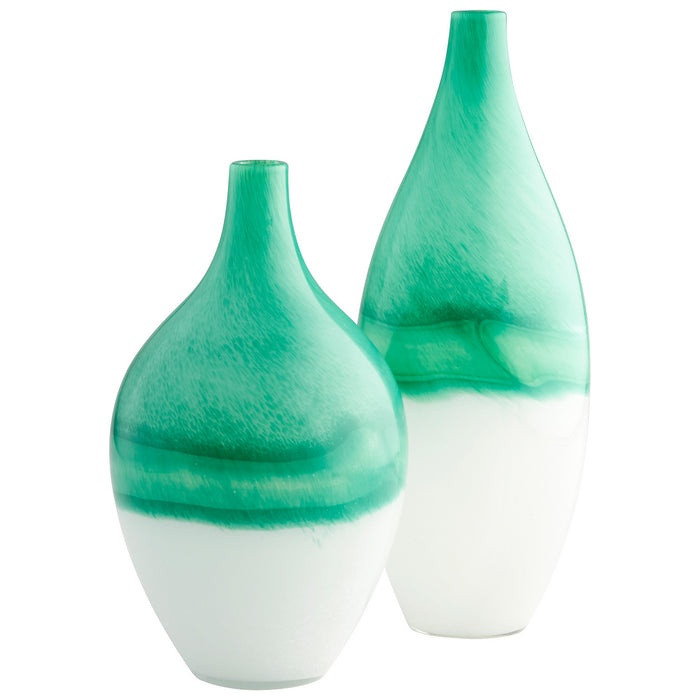 Myhouse Lighting Cyan - 09521 - Vase - Turquoise/White