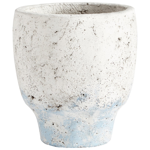 Myhouse Lighting Cyan - 09608 - Planter - Antique White Blue Accents